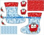 BAVLNĚNÉ LÁTKY- PANELY, REPRODUKCE OBRAZŮ,ŠICÍ STROJE