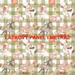 BAVLNĚNÉ LÁTKY- PANELY, REPRODUKCE OBRAZŮ,ŠICÍ STROJE