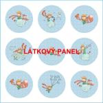 BAVLNĚNÉ LÁTKY- PANELY, REPRODUKCE OBRAZŮ,ŠICÍ STROJE