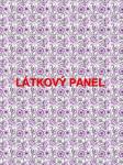BAVLNĚNÉ LÁTKY- PANELY, REPRODUKCE OBRAZŮ,ŠICÍ STROJE