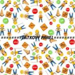 BAVLNĚNÉ LÁTKY- PANELY, REPRODUKCE OBRAZŮ,ŠICÍ STROJE