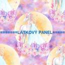 BAVLNĚNÉ LÁTKY- PANELY, REPRODUKCE OBRAZŮ,ŠICÍ STROJE