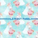 BAVLNĚNÉ LÁTKY- PANELY, REPRODUKCE OBRAZŮ,ŠICÍ STROJE