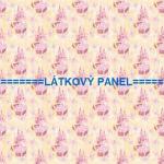 BAVLNĚNÉ LÁTKY- PANELY, REPRODUKCE OBRAZŮ,ŠICÍ STROJE