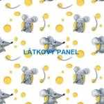 BAVLNĚNÉ LÁTKY- PANELY, REPRODUKCE OBRAZŮ,ŠICÍ STROJE