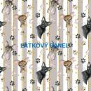 BAVLNĚNÉ LÁTKY- PANELY, REPRODUKCE OBRAZŮ,ŠICÍ STROJE