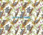 BAVLNĚNÉ LÁTKY- PANELY, REPRODUKCE OBRAZŮ,ŠICÍ STROJE