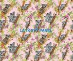 BAVLNĚNÉ LÁTKY- PANELY, REPRODUKCE OBRAZŮ,ŠICÍ STROJE